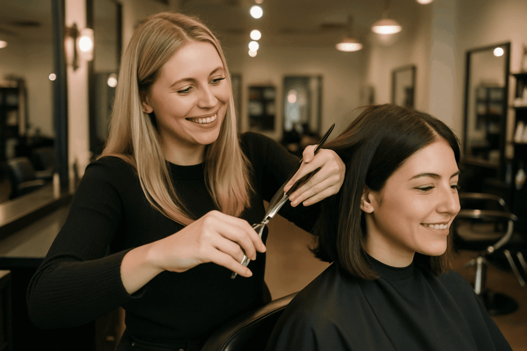 cortando cabelo